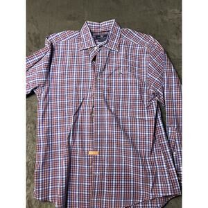 Vineyard Vines M Whale Long Sleeve Multi‎ Check Button Up Shirt Mens Medium